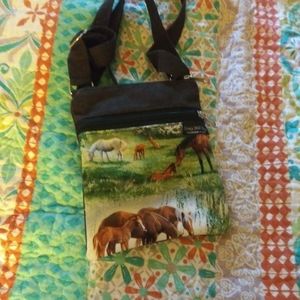 🐎Crossbody Bag Horse Print Purse Handmade In USA